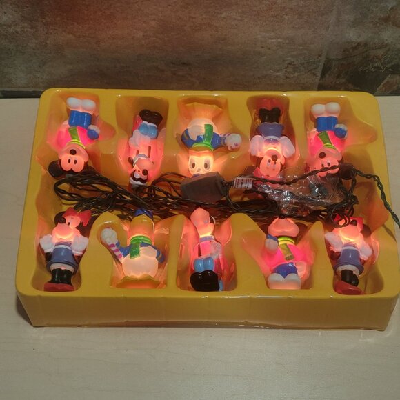 10 Light Mickey & Friends Tree Trimmer Set Minami Christmas String Lights - Picture 14 of 14